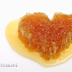 Miel en forme de coeur