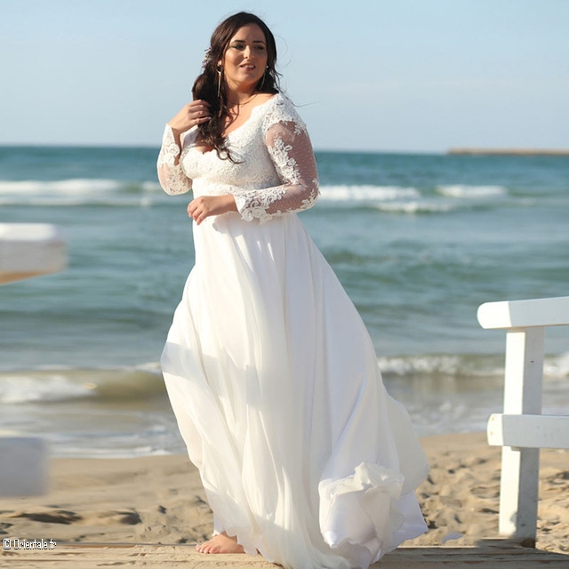 Robe de mariée de plage
