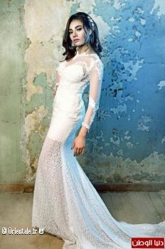 Somaya Darweh en robe de mariée