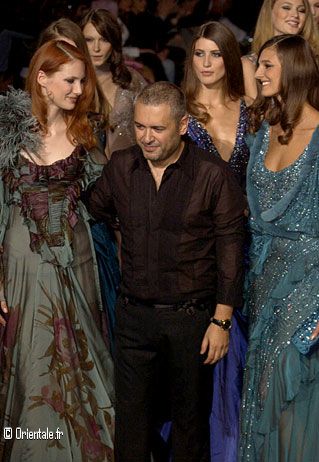 Défilé Elie Saab 2005 - avec ses modèles