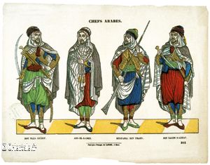 Chefs arabes 19eme siècle, colonisation