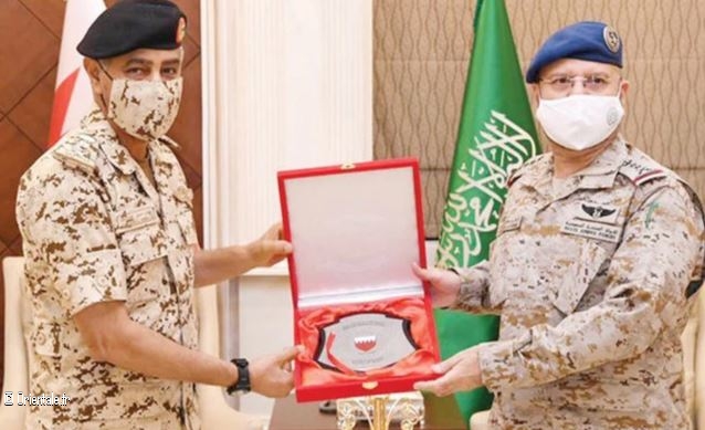 Chefs des forces armes du Bahrein, et d'Arabie saoudite