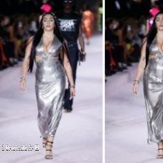 Lourdes Leon au défilé Versace lors de la Semaine de la Mode de Milan