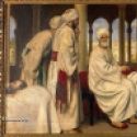 Scène d'un médecin soignant un patient au Moyen-Age arabe