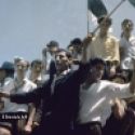 Alger, le 3 juillet 1962, aprs la proclamation des rsultats du rfrendum, 91,23 % Oui  l'indpendance