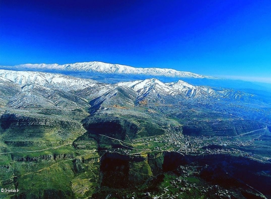 Le Mont Liban, o est n Gibran, magnifiquement enneig