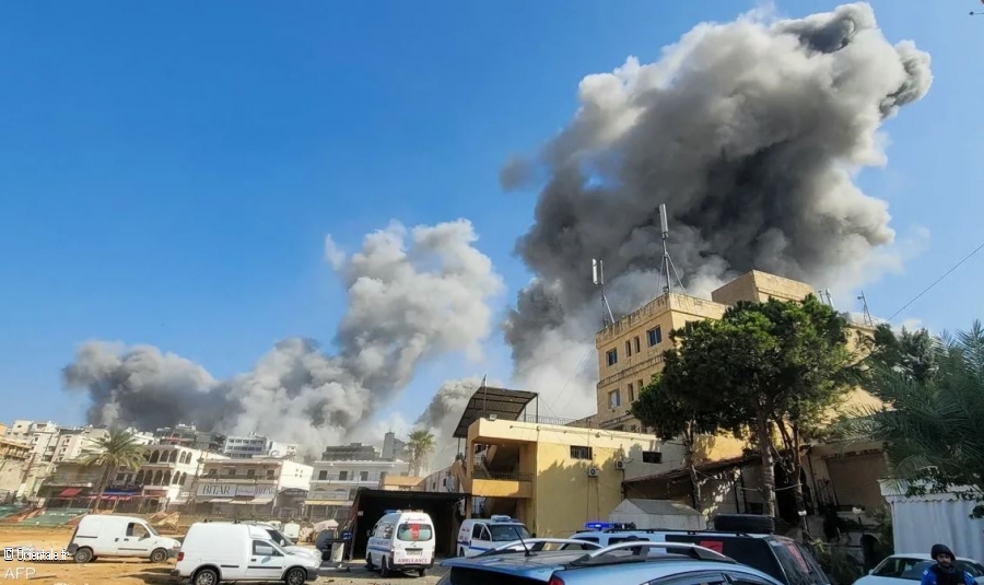 Nabatieh, une ville du Liban bombarde par l'arme isralienne