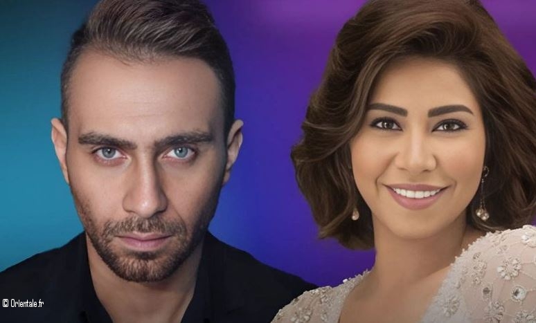 Hossam Habib ( g.) et Sherine Abdel Wahab